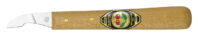 Chip Carving Knife, Short skew edge, Hornbeam handle