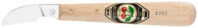 Chip Carving Knife, Long skew edge, Hornbeam handle