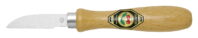 Wood Carving Knife, Round neck, Straight edge, Hornbeam handle