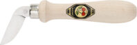 Wood Carving Knife, Bent aside, Curved edge, Hornbeam handle